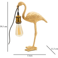 Stolní lampa Flamingo 39,5 cm zlatá