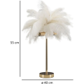 Stolní lampa Palm 55 cm bílá