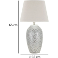 Stolní lampa Wave 65 cm bílá