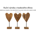 Dřevěná dekorace Heart 35 cm hnědá