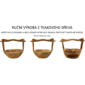 Dekorativní odkládací košík Timbo z masivu
