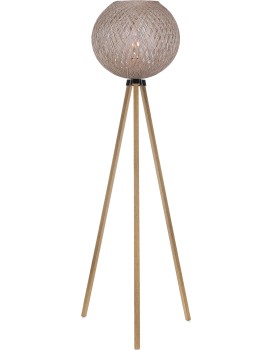 Stojací lampa Joshua hnědá