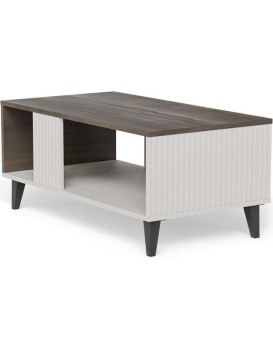 Konferenční stolek Random 92 cm kašmír/ořech