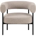 Designové křeslo Oakfield béžové/černé