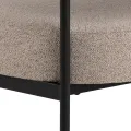 Designové křeslo Oakfield béžové/černé