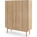 Komoda Boho La 97 cm dub riviéra/bílý mramor