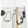 Výškově nastavitelný elektrický pracovní stůl Vasagle Pomeras bílý