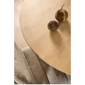 Kulatý jídelní stůl Cadiz 120 cm dub přírodní/černý