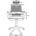 Kancelářská židle KB100 černá
