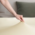 Bavlněné jersey prostěradlo s gumou DecoKing Amber krémové