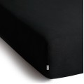 Bavlněné jersey prostěradlo s gumou DecoKing Amber černé