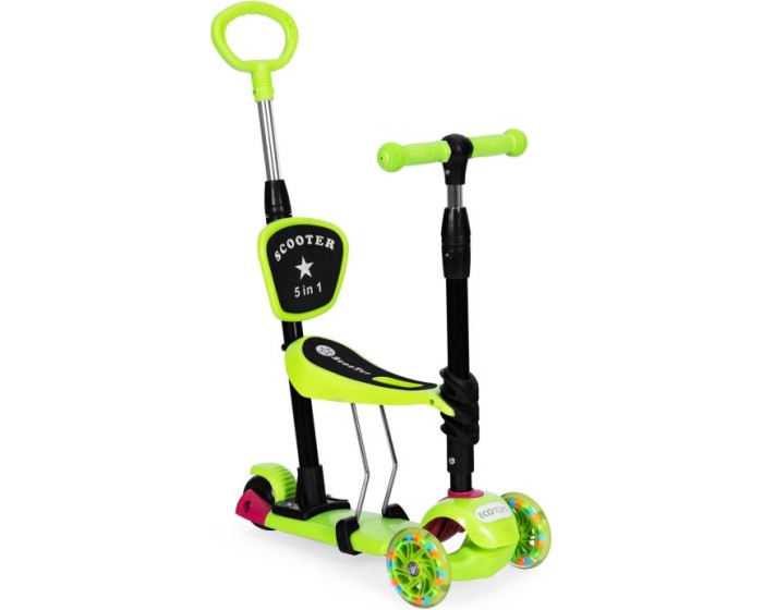 Balanční koloběžka pro děti EcoToys 3v1 zelená