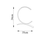 Stolní lampa Moon s LED osvětlením zlatá