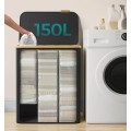 Koš na prádlo Leslie 150 L černý