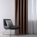 Závěs AmeliaHome Blackout s průchodkami 140x175 cm tmavě hnědý