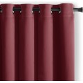 Závěs AmeliaHome Blackout s průchodkami 140x245 vínový