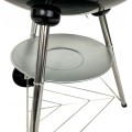 Zahradní gril na dřevěné uhlí BBQ1001 černý