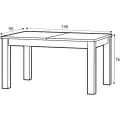 Jídelní rozkládací stůl Country 40 140/214 cm dub Stirling/borovice Andersen