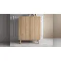 Komoda Boho La 97 cm dub riviéra/bílý mramor