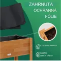 Vyvýšený záhon Raidy 100 cm z akáciového dřeva hnědý