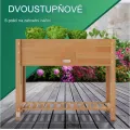 Vyvýšený záhon Raidy 100 cm z akáciového dřeva hnědý