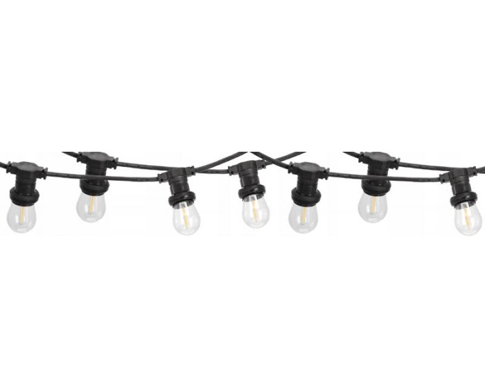 Světelný LED řetěz Dury 10 m 230 V černý/teplá bílá