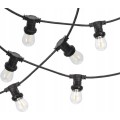 Světelný LED řetěz Dury 10 m 230 V černý/teplá bílá