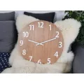Dřevěné nástěnné hodiny Amadeus 49 cm hnědé/bílé