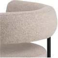 Designové křeslo Oakfield béžové/černé