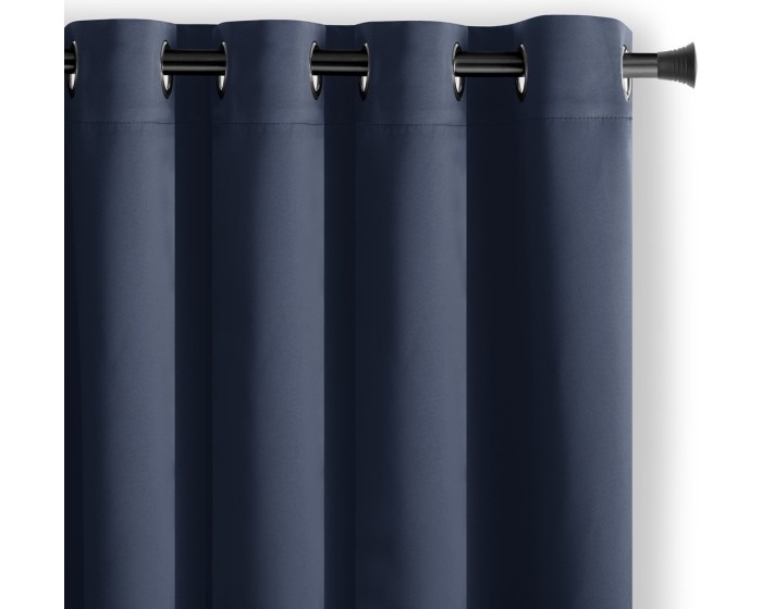 Závěs AmeliaHome Blackout s průchodkami 140x270 cm indigo