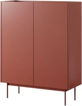 Komoda Color KD97 červená/dub linea