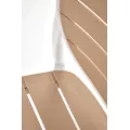 Zahradní židle KATTI bílá/hnědá