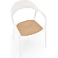 Zahradní židle SISSY bílá/hnědá