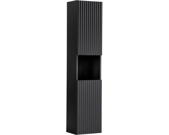 Vysoká koupelnová skříňka Nova Black D 80-03-2D černá