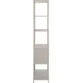 Knihovna SEAFORD II 185 cm šedá