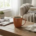 Porcelánový hrnek HENDIA 330 ml světle hnědý
