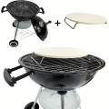 Zahradní gril na dřevěné uhlí BBQ1001 černý