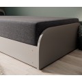 Jednolůžková postel PARYS 80x190 Alova 67 hnědá/hnědá levá