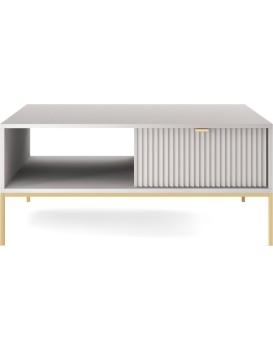Konferenční stolek Nova 104 cm šedý/zlatý