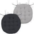 Oboustranný podsedák na židli DUO 38 cm šedý/antracitový