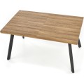 Jídelní rozkládací stůl Berlin 140/180 cm ořech/černý