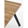 Jídelní rozkládací stůl Berlin 140/180 cm ořech/černý