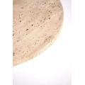 Konferenční stolek Traverso 35 cm travertin/bílý