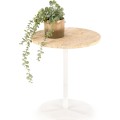 Konferenční stolek Traverso 35 cm travertin/bílý