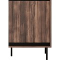 Šatní skříň Swing 102 cm ořech/černá