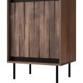 Vitrína Swing 53 cm ořech/černá