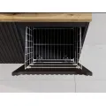 Závěsná koupelnová skříňka Nova Black s košem na prádlo 81-40-1D černá