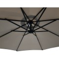 Zahradní slunečník Houseland Zyra s LED osvětlením 300 cm světle hnědý