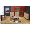 Konferenční stolek Borneo K 120 cm dub artisan/černý