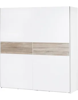 Šatní skříň Wenecja 01 183 cm bílá/sub sonoma